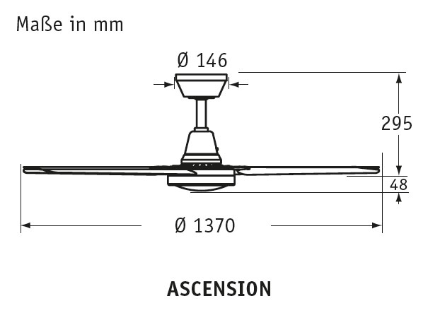 Fanimation Deckenventilator Ascension MW Produktbild Ean:4024397369775 SKU:FP6717MW Deckenventilator von www.Deckenventilator-Experte.de Bild 2