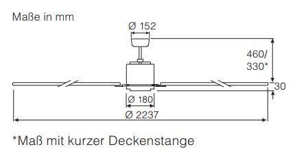 CasaFan Deckenventilator Big Smooth Eco BZ Produktbild Ean:4024397368433 SKU:922014 Deckenventilator von www.Deckenventilator-Experte.de Bild 3