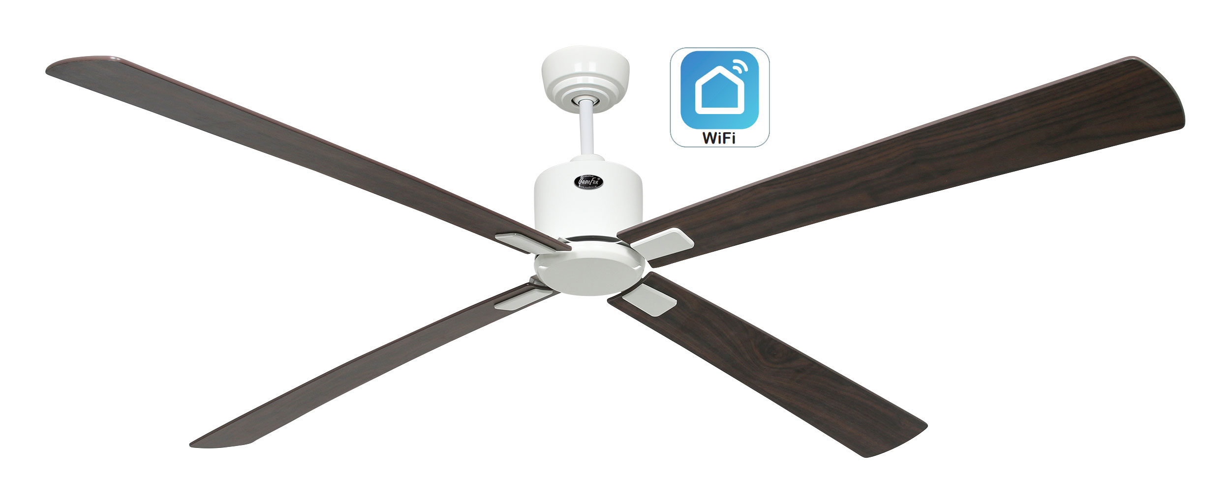 CasaFan Deckenventilator Eco Neo III 180 WE-NB/KI WiFi Produktbild Ean:4024397383863 SKU:943415W Deckenventilator von www.Deckenventilator-Experte.de Bild 1