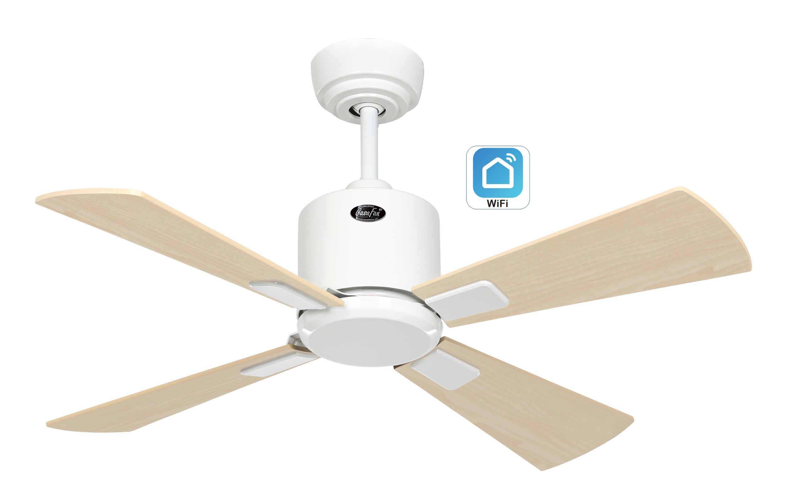 CasaFan Deckenventilator Eco Neo III 92 WE-AH/BU WiFi Produktbild Ean:4024397383214 SKU:943021W Deckenventilator von www.Deckenventilator-Experte.de Bild 1