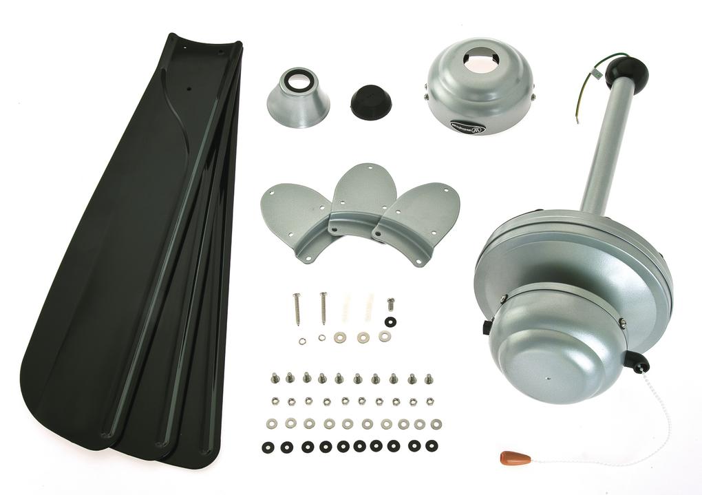 Westinghouse Mountain Gale 132 cm Silber/Schwarz Deckevenventilator - EAN 4895105608932 Produkt 7242240 Bild 2