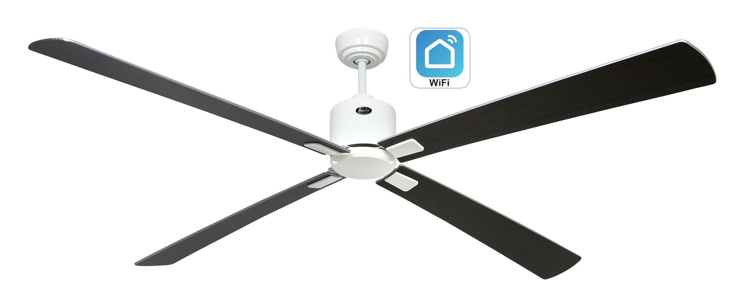 CasaFan Deckenventilator Eco Neo III 180 WE-WN/SI WiFi Produktbild Ean:4024397383849 SKU:943411W Deckenventilator von www.Deckenventilator-Experte.de Bild 1