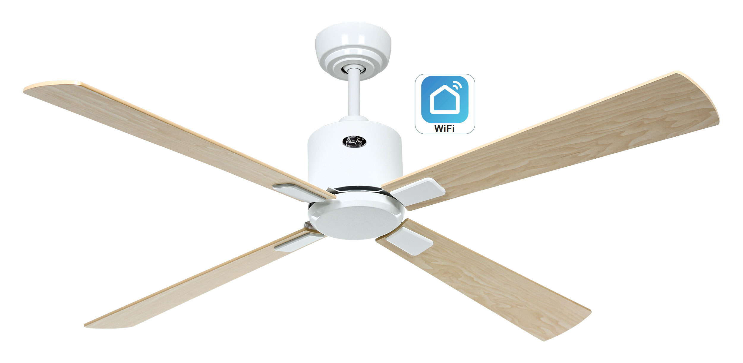 CasaFan Deckenventilator Eco Neo III 132 WE-AH/BU WiFi Produktbild Ean:4024397383535 SKU:943222W Deckenventilator von www.Deckenventilator-Experte.de Bild 1