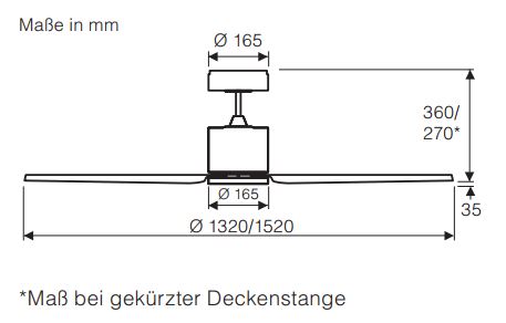 CasaFan Deckenventilator Eco Concept 132 LG-WE/LG Produktbild Ean:4024397369225 SKU:921360 Deckenventilator von www.Deckenventilator-Experte.de Bild 7