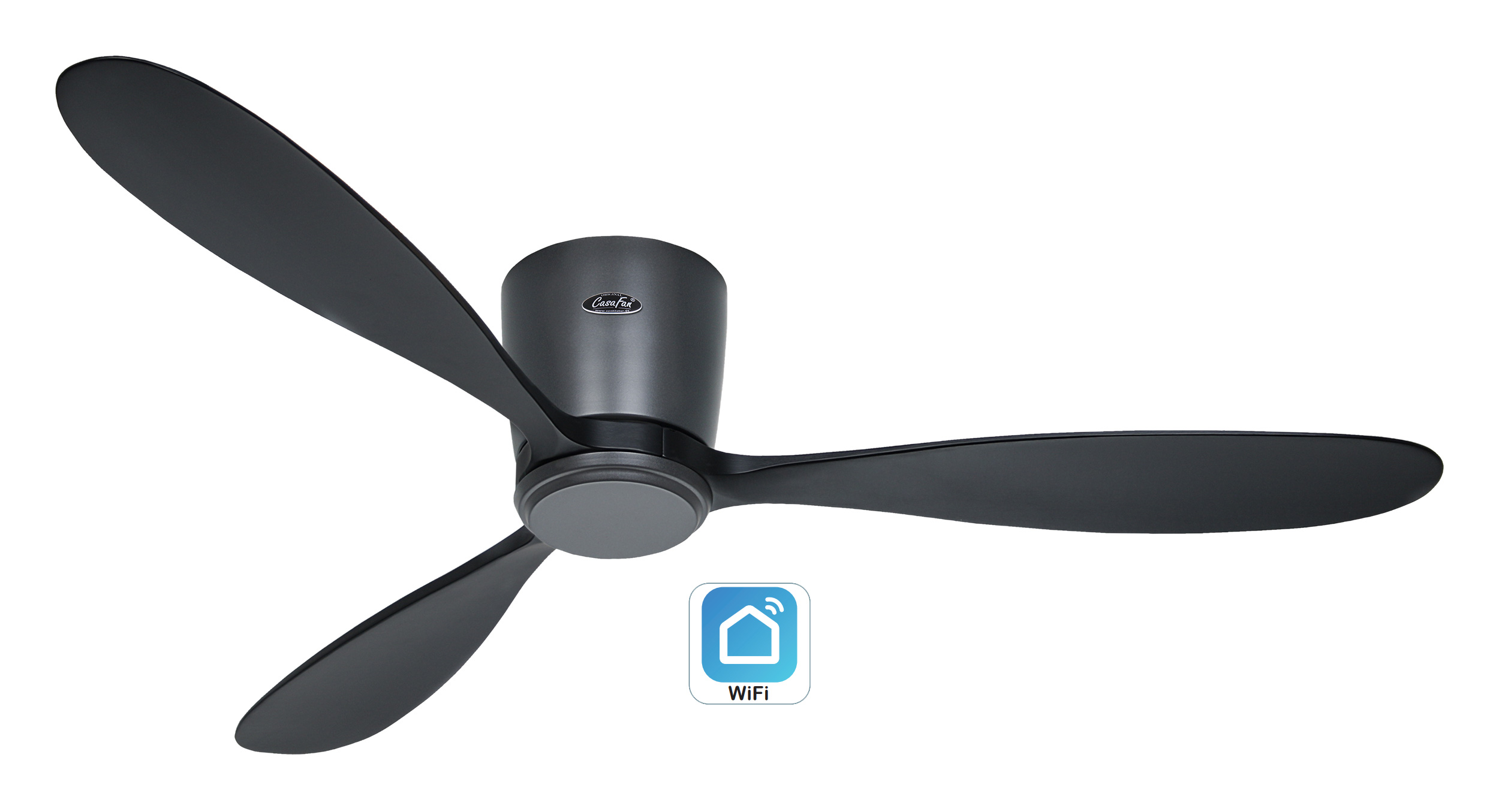 CasaFan Deckenventilator Eco Plano Wood BG-SW WiFi Produktbild Ean:4024397381074 SKU:313296W Deckenventilator von www.Deckenventilator-Experte.de Bild 1