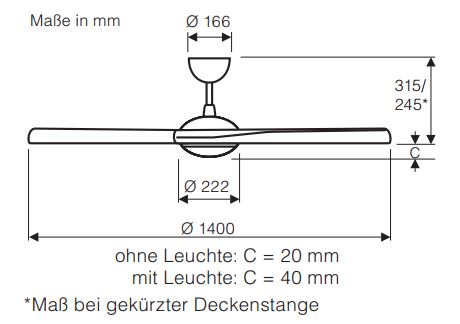 CasaFan Deckenventilator Eco Interior BN-NT Produktbild Ean:4024397377060 SKU:314230 Deckenventilator von www.Deckenventilator-Experte.de Bild 8