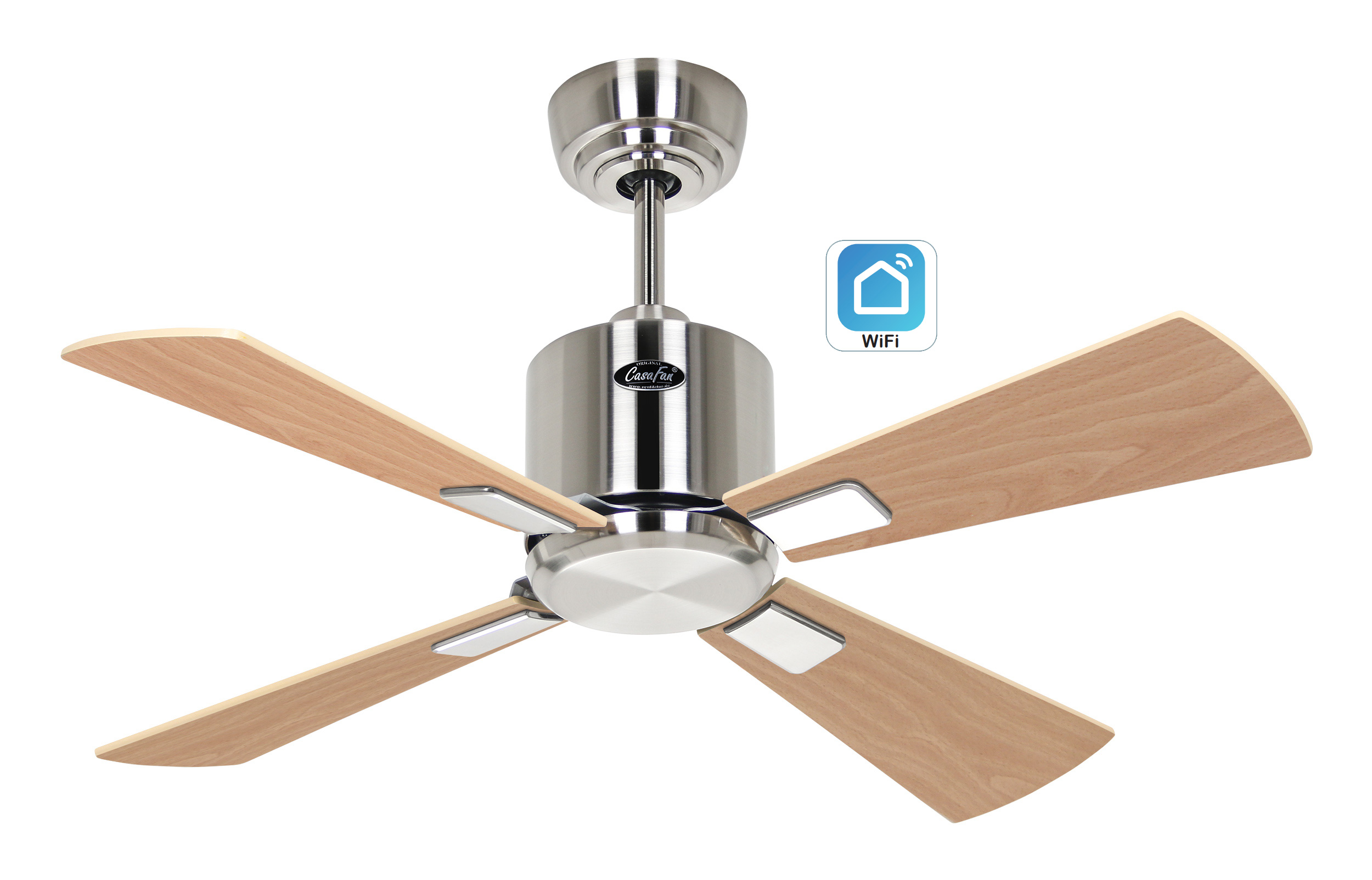 CasaFan Deckenventilator Eco Neo III 92 BN-AH/BU WiFi Produktbild Ean:4024397383092 SKU:942021W Deckenventilator von www.Deckenventilator-Experte.de Bild 1