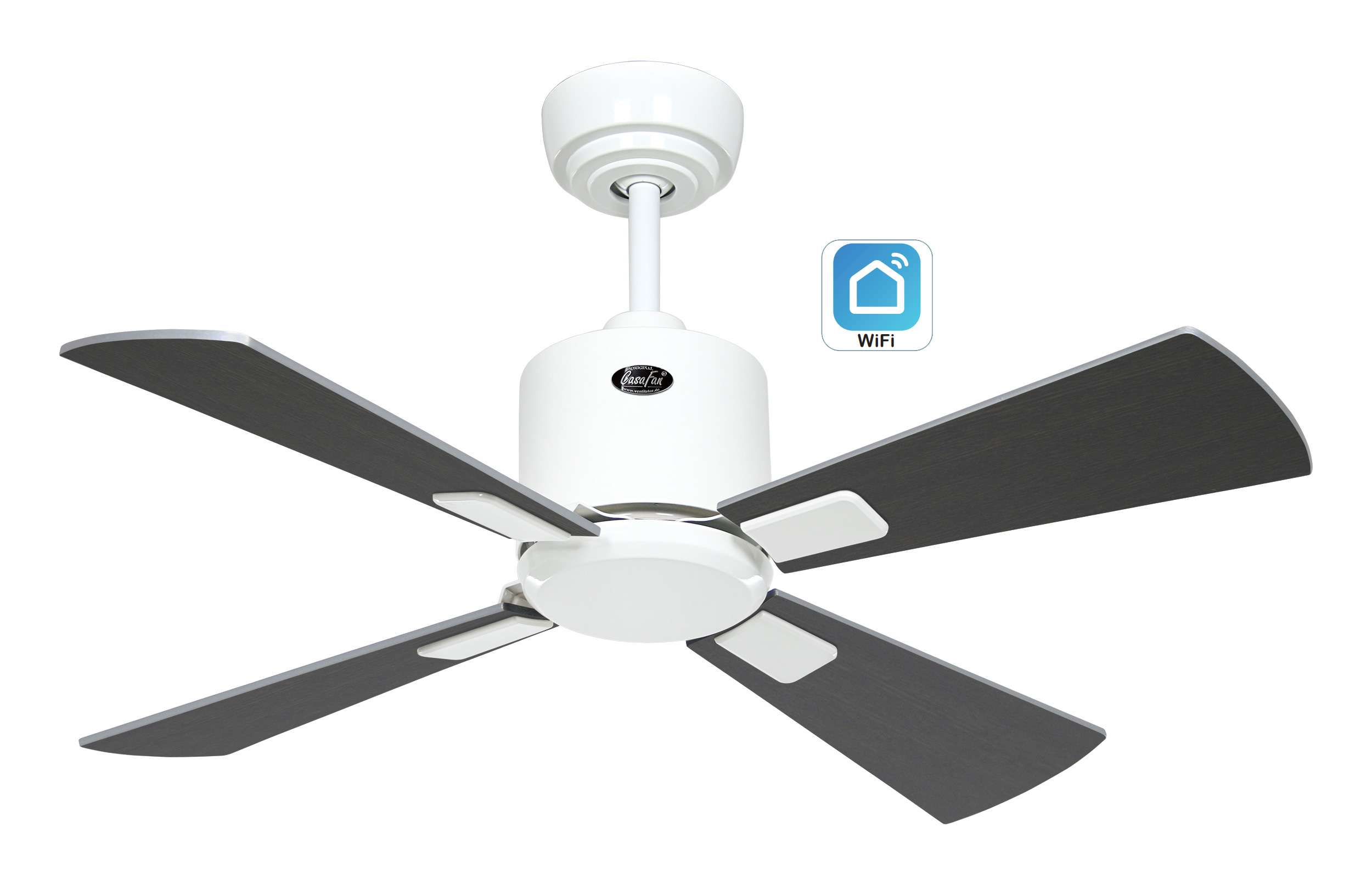CasaFan Deckenventilator Eco Neo III 92 WE-WN/SI WiFi Produktbild Ean:4024397383245 SKU:943041W Deckenventilator von www.Deckenventilator-Experte.de Bild 1