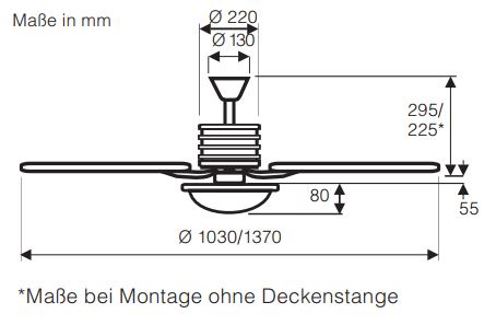 CasaFan Deckenventilator Eco Gamma 103 BU-AH Produktbild Ean:4024397103492 SKU:9510349 Deckenventilator von www.Deckenventilator-Experte.de Bild 10