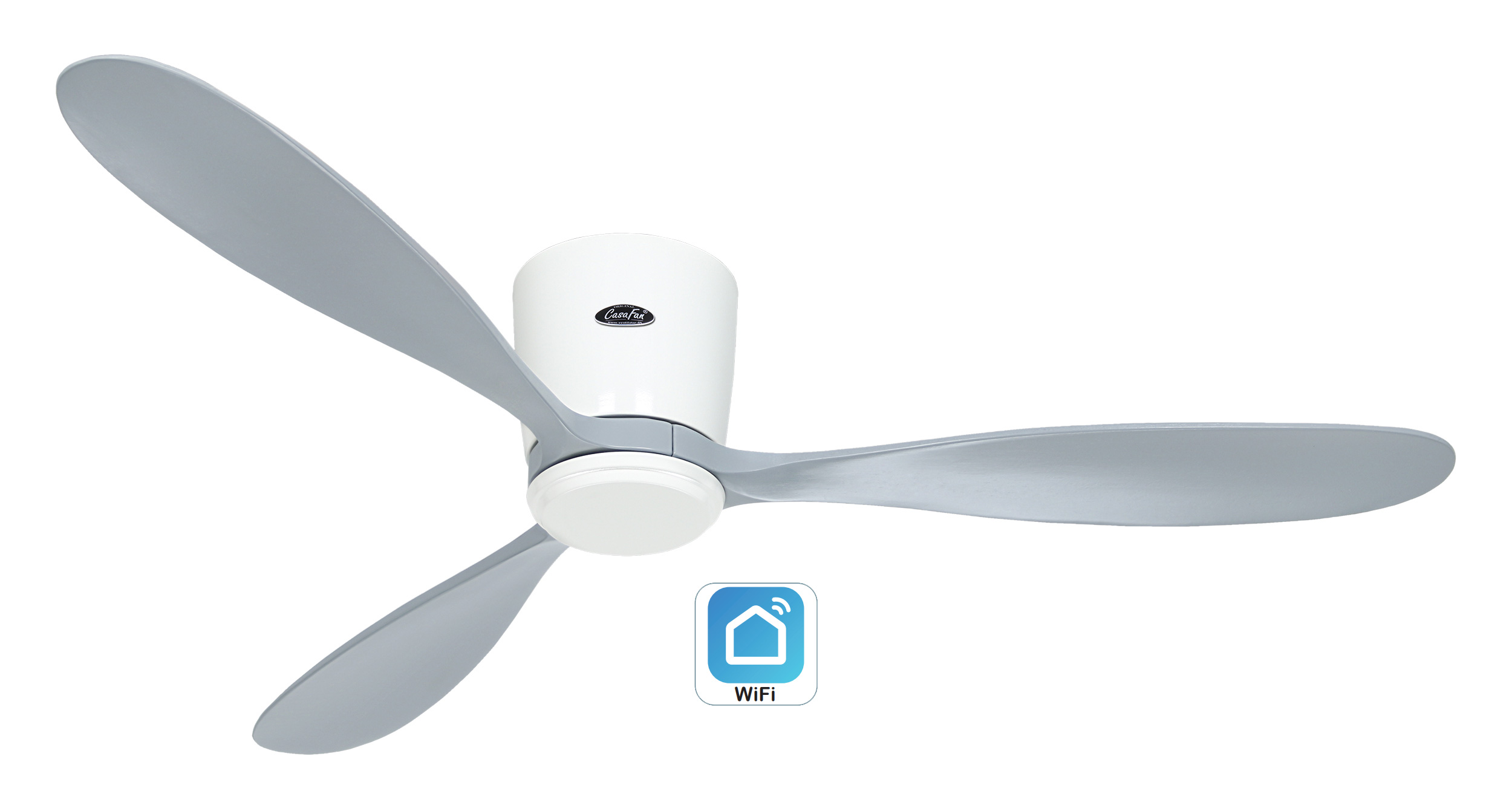 CasaFan Deckenventilator Eco Plano Wood WE-LG WiFi Produktbild Ean:4024397381043 SKU:313293W Deckenventilator von www.Deckenventilator-Experte.de Bild 1