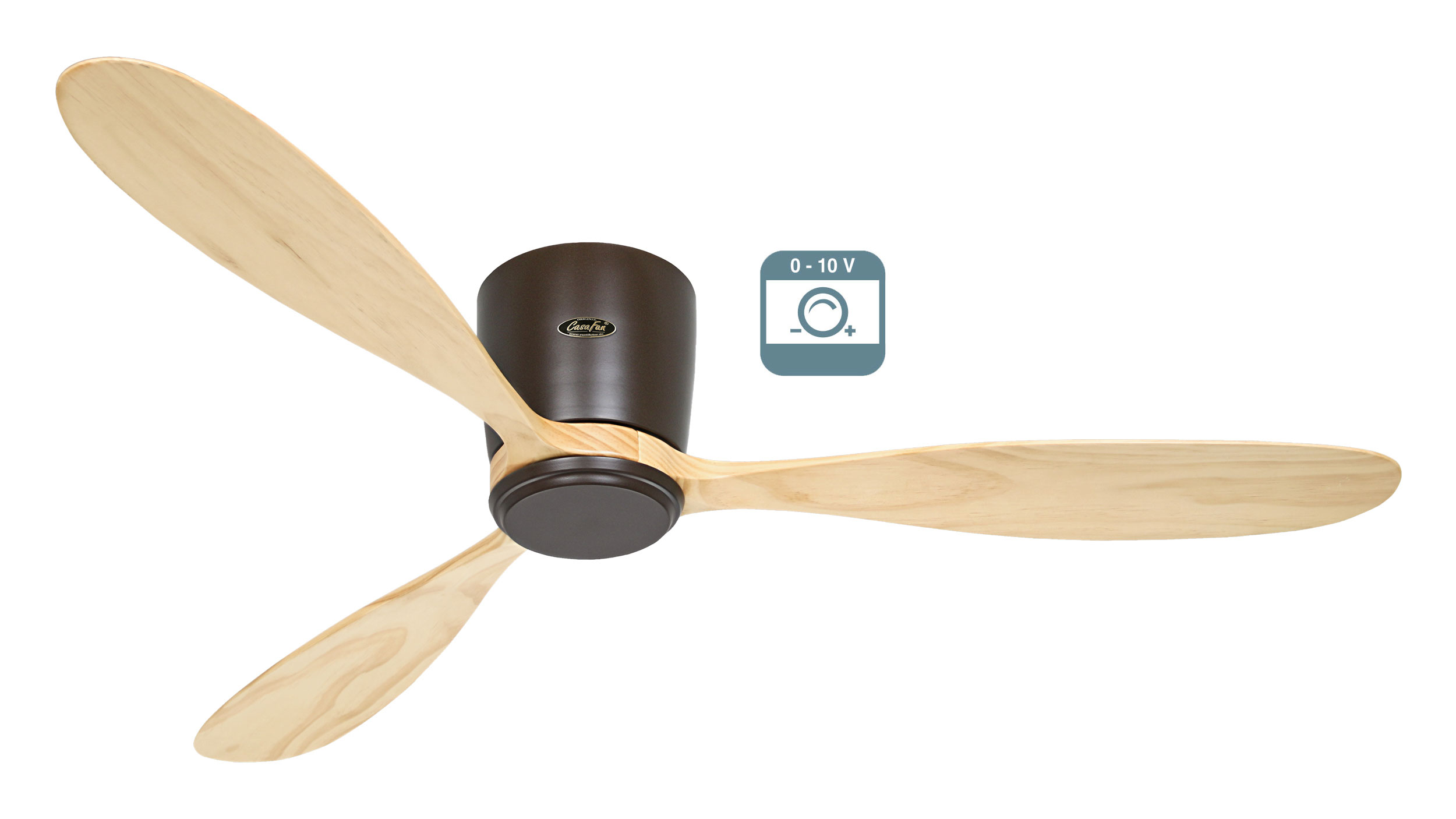 CasaFan Deckenventilator Eco Plano Wood BZ-NT 0 - 10 V Produktbild Ean:4024397382538 SKU:3132951 Deckenventilator von www.Deckenventilator-Experte.de Bild 1