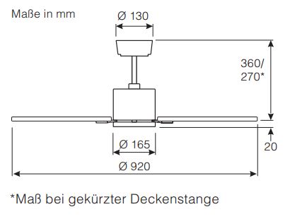 CasaFan Deckenventilator Eco Neo III 92 BN-WN/SI 0 - 10 V Produktbild Ean:4024397384099 SKU:9420411 Deckenventilator von www.Deckenventilator-Experte.de Bild 8
