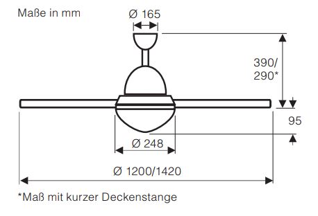 CasaFan Deckenventilator Libeccio WE ohne Steuerung Produktbild Ean:4024397341146 SKU:314254 Deckenventilator von www.Deckenventilator-Experte.de Bild 10
