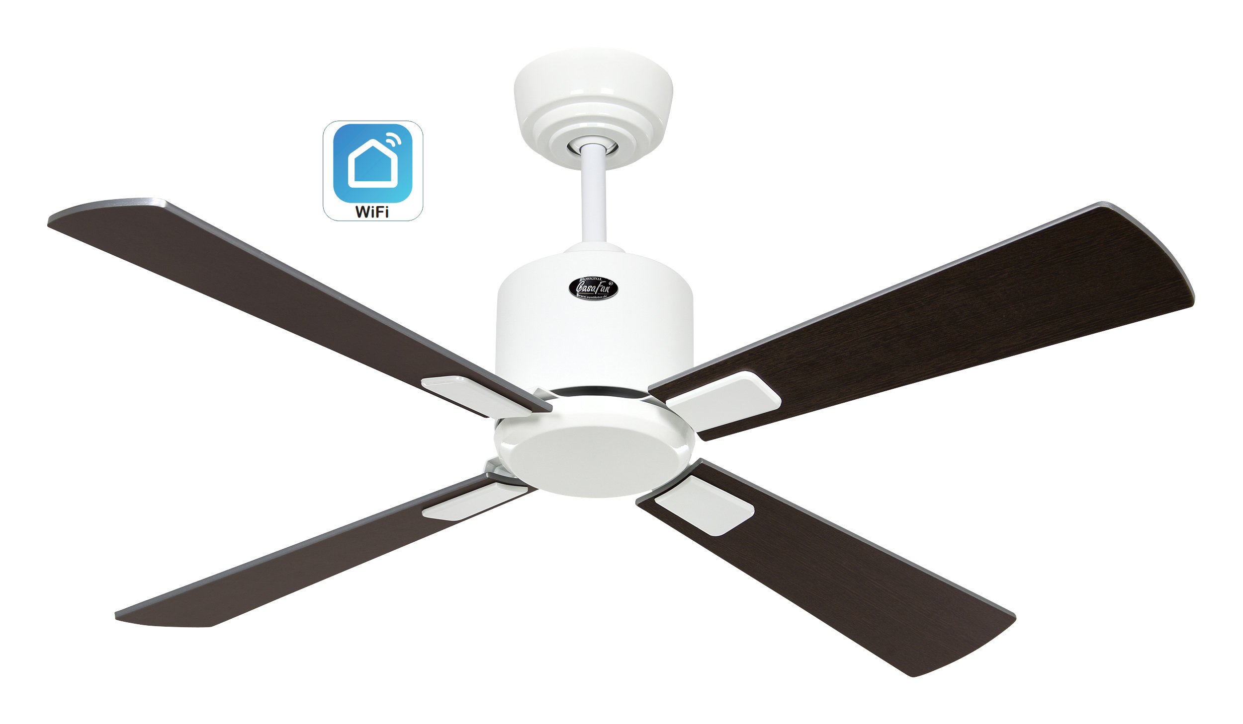 CasaFan Deckenventilator Eco Neo III 103 WE-WN/SI WiFi Produktbild Ean:4024397383436 SKU:943141W Deckenventilator von www.Deckenventilator-Experte.de Bild 1