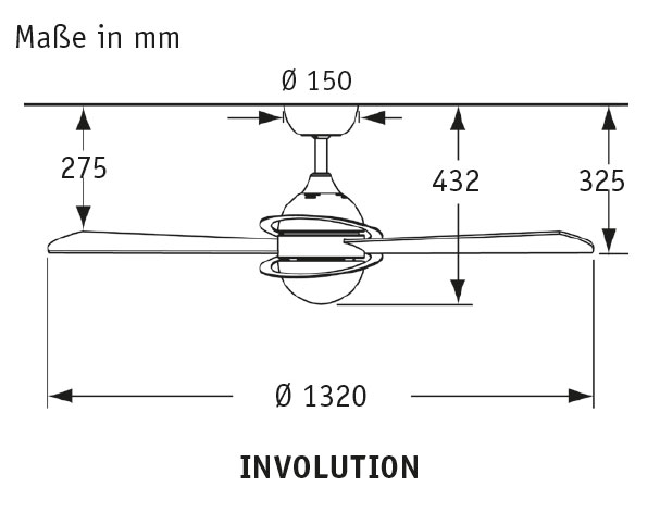 Fanimation Deckenventilator Involution OB Produktbild Ean:4024397342334 SKU:FP4520OB Deckenventilator von www.Deckenventilator-Experte.de Bild 2