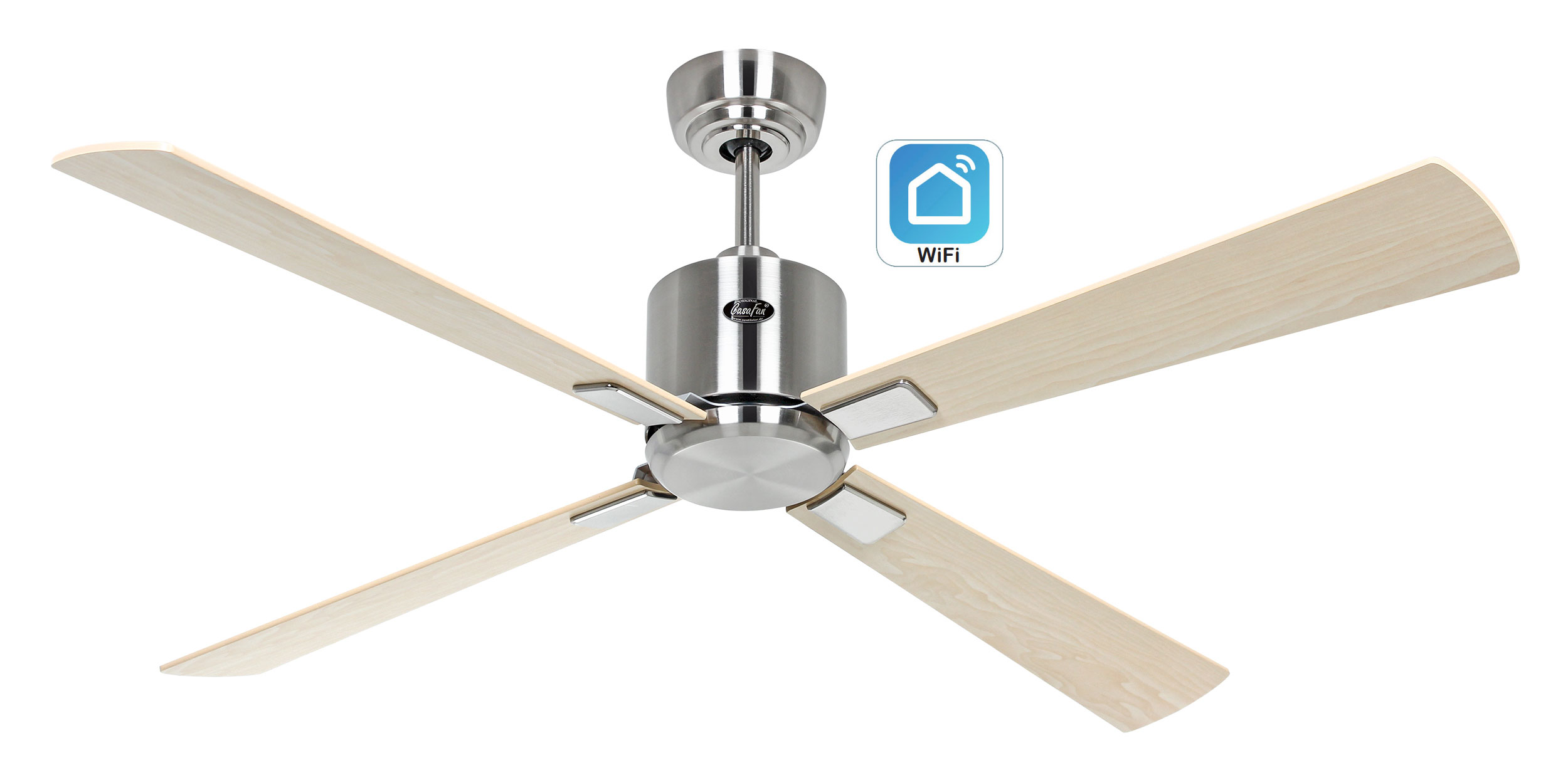 CasaFan Deckenventilator Eco Neo III 132 BN-AH/BU WiFi Produktbild Ean:4024397383481 SKU:942222W Deckenventilator von www.Deckenventilator-Experte.de Bild 1