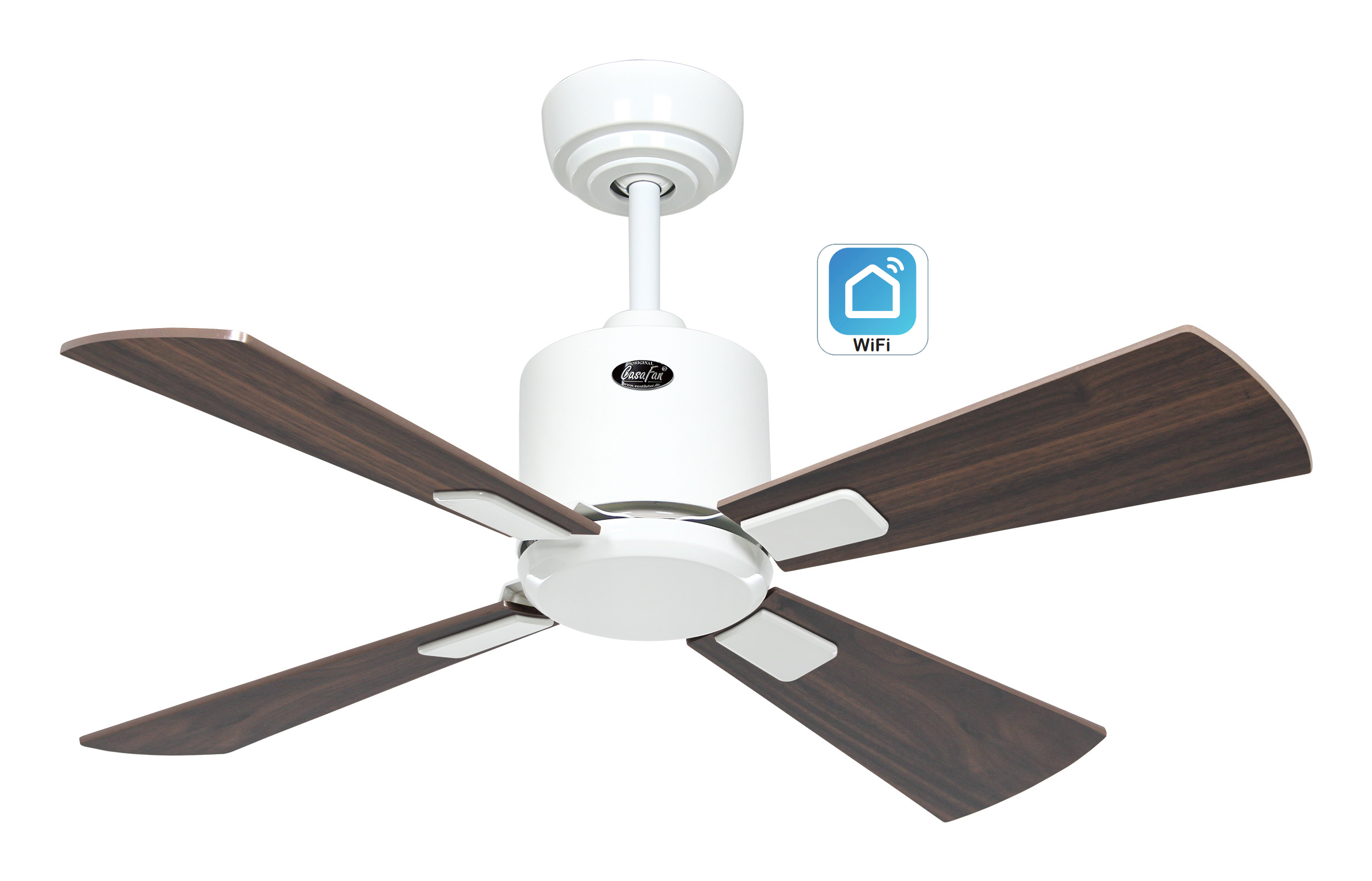 CasaFan Deckenventilator Eco Neo III 92 WE-NB/KI WiFi Produktbild Ean:4024397383221 SKU:943011W Deckenventilator von www.Deckenventilator-Experte.de Bild 1