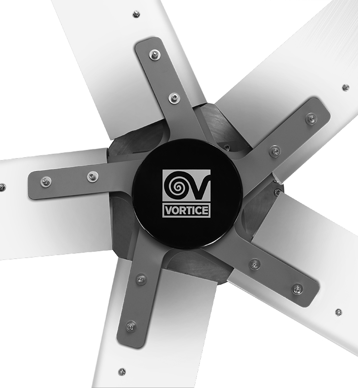 Vortice Großraumventilator Nordik HVLS Superblade 400 E Produktbild Ean:4024397379323 SKU:61096 Deckenventilator von www.Deckenventilator-Experte.de Bild 2