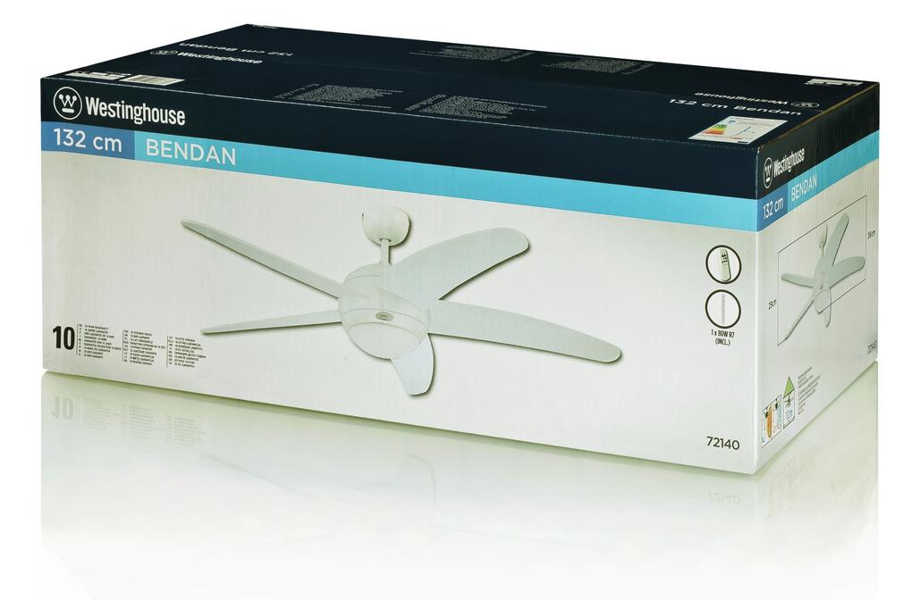 Westinghouse Bendan 132cm Weiß Deckevenventilator - EAN 4895105608833 Produkt 7214040 Bild 5