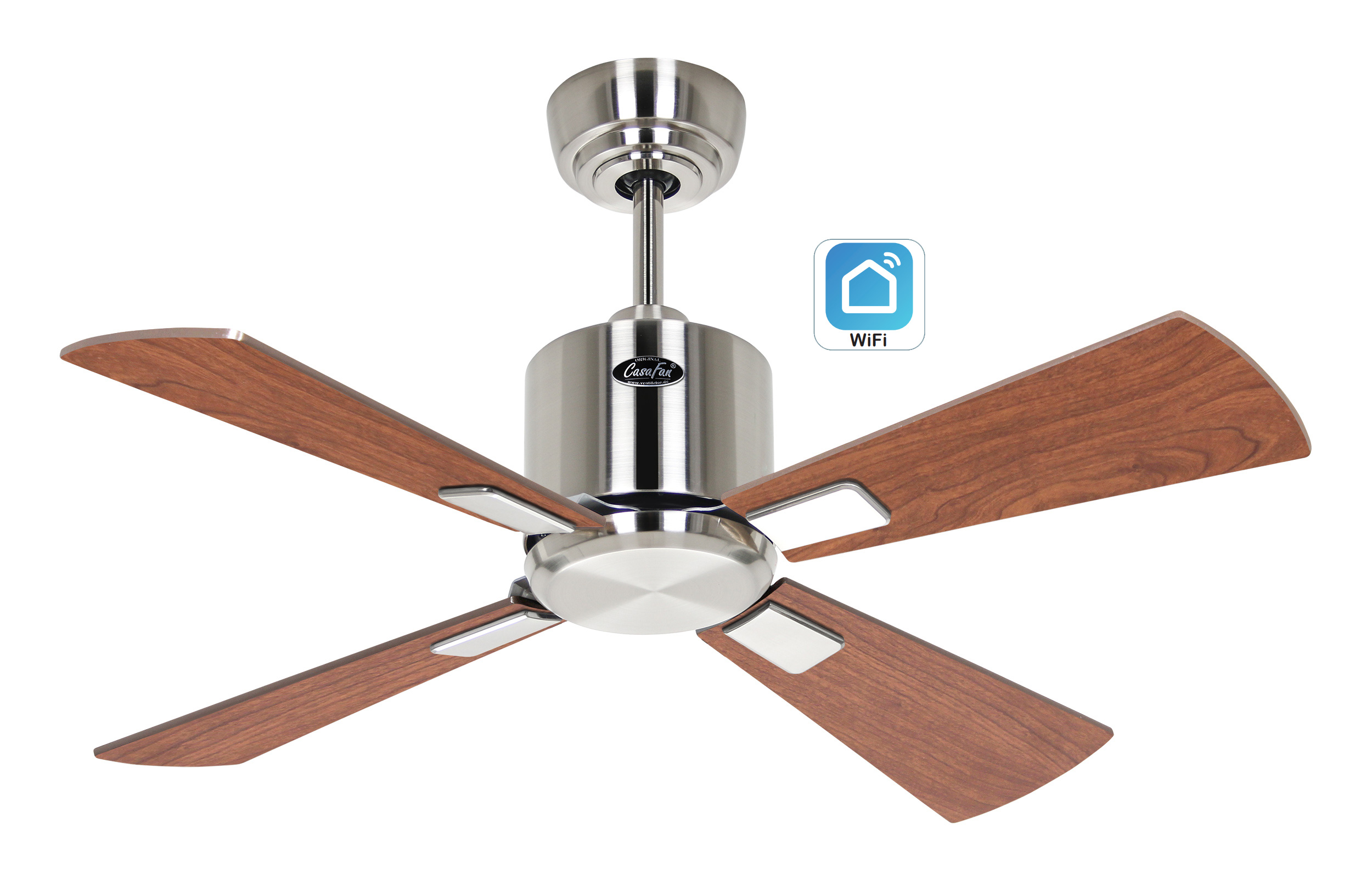 CasaFan Deckenventilator Eco Neo III 92 BN-NB/KI WiFi Produktbild Ean:4024397383108 SKU:942011W Deckenventilator von www.Deckenventilator-Experte.de Bild 1