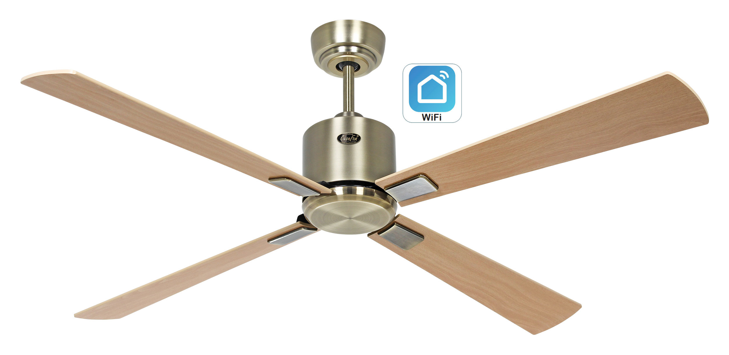CasaFan Deckenventilator Eco Neo III 132 MA-AH/BU WiFi Produktbild Ean:4024397383559 SKU:944222W Deckenventilator von www.Deckenventilator-Experte.de Bild 1