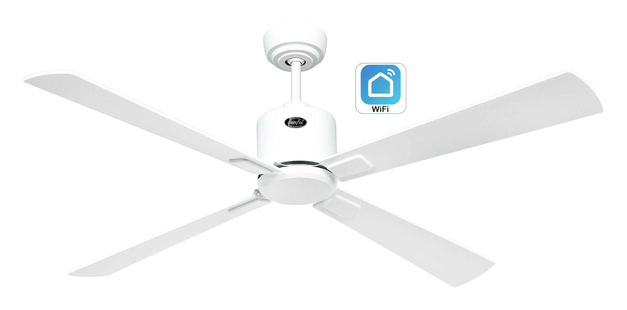 CasaFan Deckenventilator Eco Neo III 132 WE-WE/LG WiFi Produktbild Ean:4024397383511 SKU:943232W Deckenventilator von www.Deckenventilator-Experte.de Bild 1