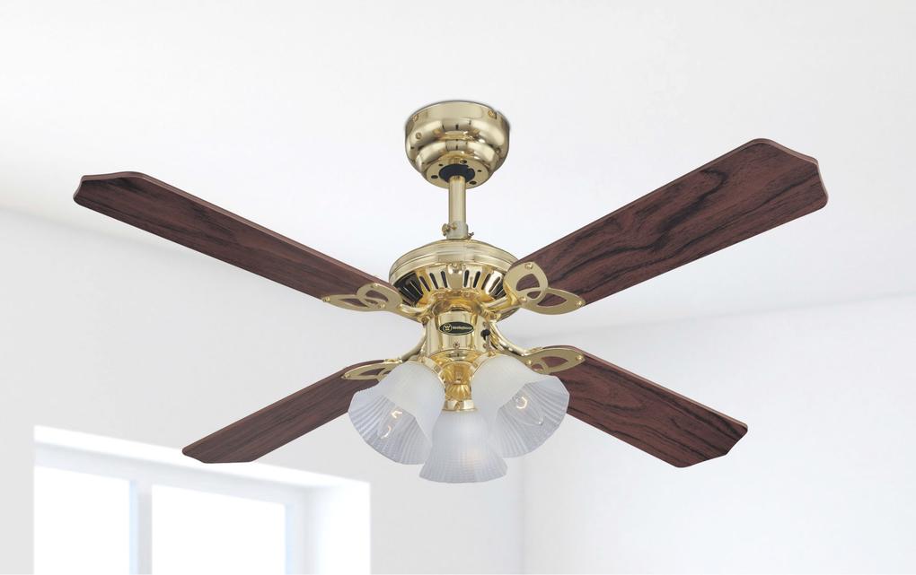 Westinghouse Princess Trio 105 cm Rattan Eiche Mahagoni Deckevenventilator - EAN 4895105600394 Produkt 7819940 Bild 6