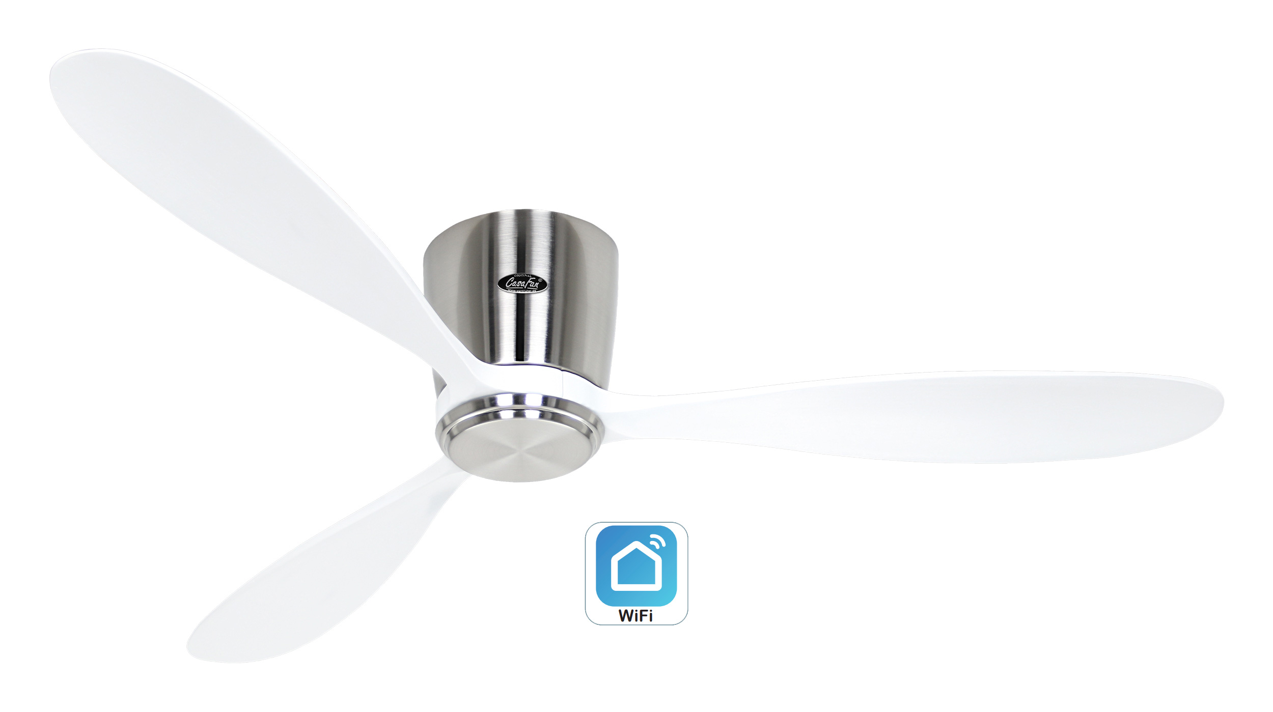 CasaFan Deckenventilator Eco Plano Wood BN-WE WiFi Produktbild Ean:4024397381005 SKU:313289W Deckenventilator von www.Deckenventilator-Experte.de Bild 1