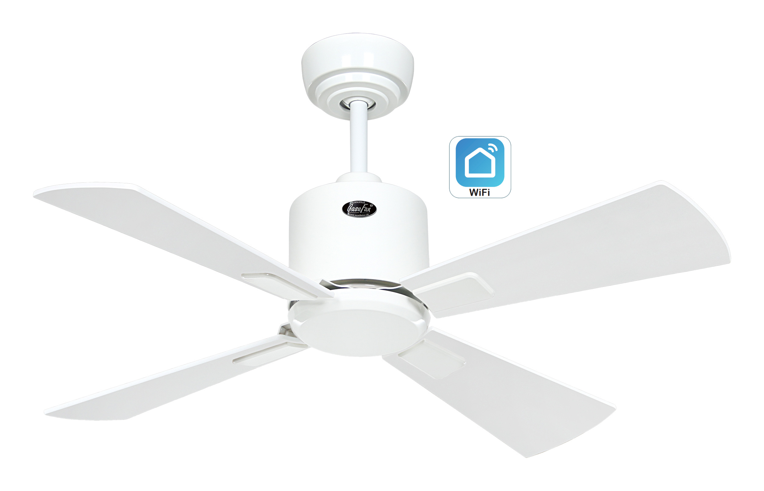 CasaFan Deckenventilator Eco Neo III 92 WE-WE/LG WiFi Produktbild Ean:4024397383238 SKU:943031W Deckenventilator von www.Deckenventilator-Experte.de Bild 1