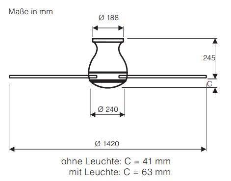 CasaFan Deckenventilator Eco Pallas 142 WE-AH/BU 0 - 10 V Produktbild Ean:4024397382378 SKU:3142741 Deckenventilator von www.Deckenventilator-Experte.de Bild 8