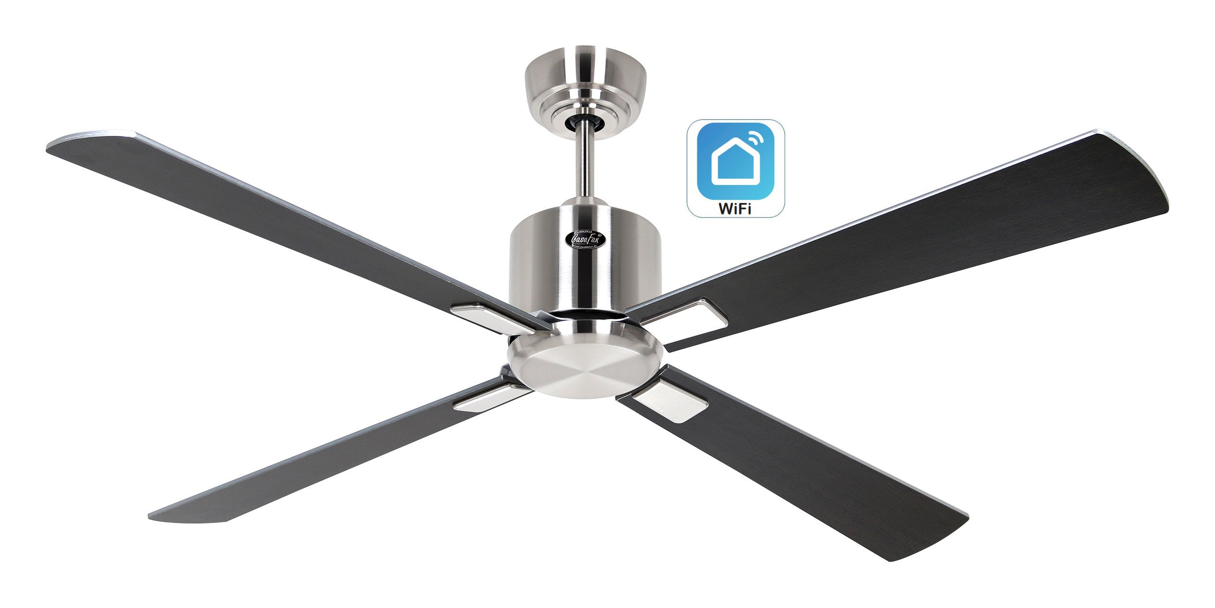 CasaFan Deckenventilator Eco Neo III 132 BN-WN/SI WiFi Produktbild Ean:4024397383610 SKU:942242W Deckenventilator von www.Deckenventilator-Experte.de Bild 1