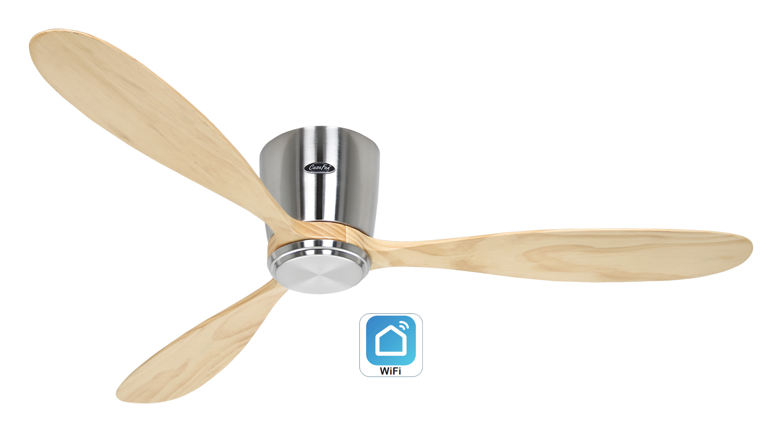 CasaFan Deckenventilator Eco Plano Wood BN-NT WiFi Produktbild Ean:4024397380992 SKU:313287W Deckenventilator von www.Deckenventilator-Experte.de Bild 1