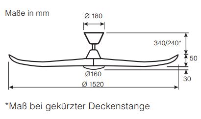 CasaFan Deckenventilator Eco Genuino-L 152 MG-NB Produktbild Ean:4024397379446 SKU:315276 Deckenventilator von www.Deckenventilator-Experte.de Bild 8