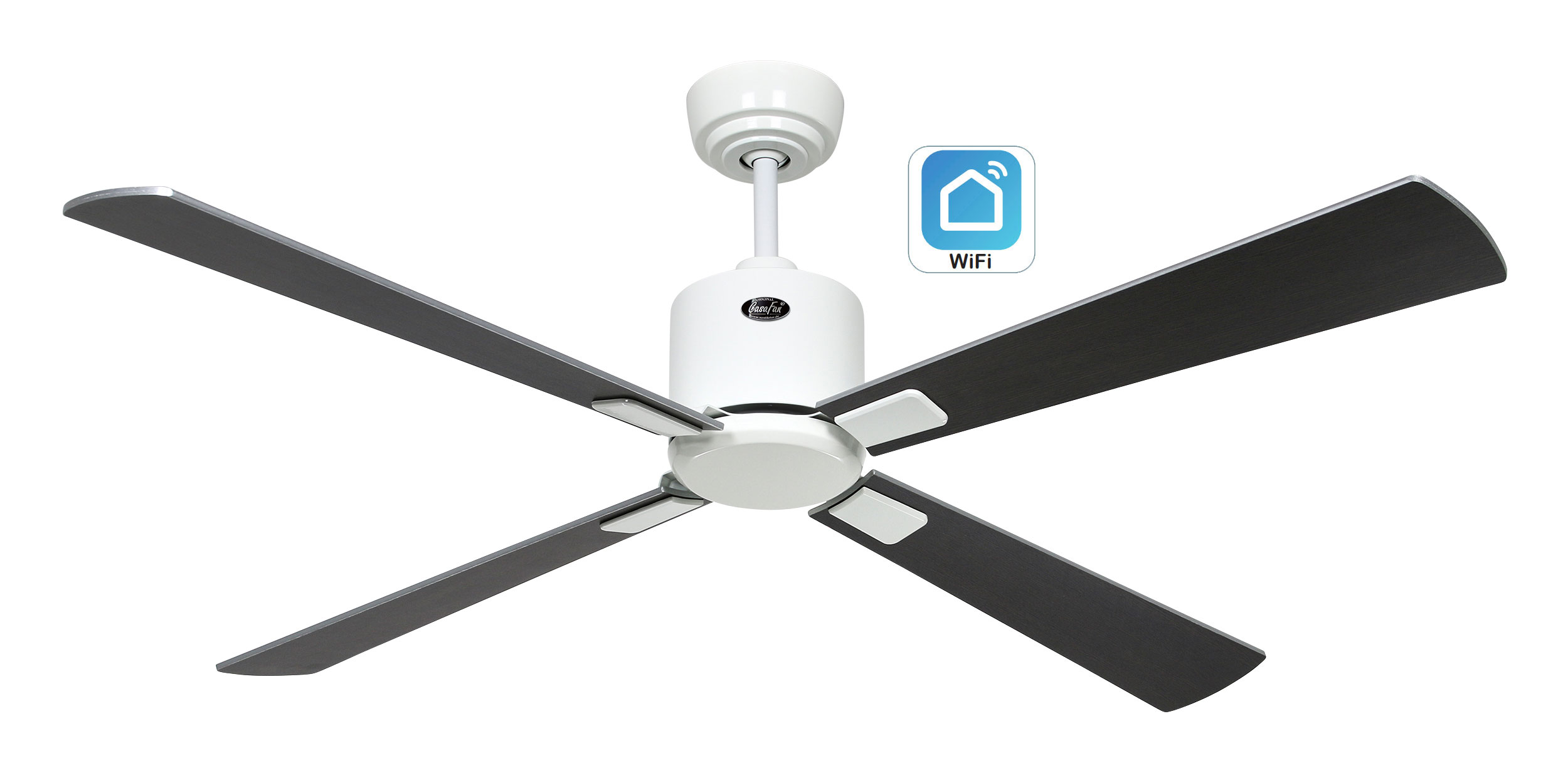 CasaFan Deckenventilator Eco Neo III 132 WE-WN/SI WiFi Produktbild Ean:4024397383504 SKU:943242W Deckenventilator von www.Deckenventilator-Experte.de Bild 1
