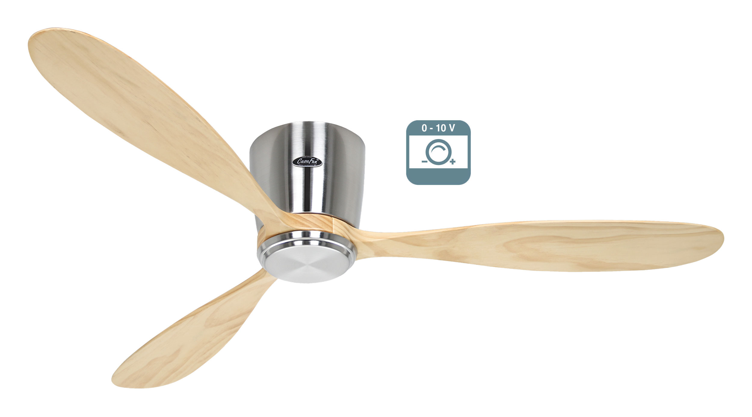 CasaFan Deckenventilator Eco Plano Wood BN-NT 0 - 10 V Produktbild Ean:4024397382453 SKU:3132871 Deckenventilator von www.Deckenventilator-Experte.de Bild 1