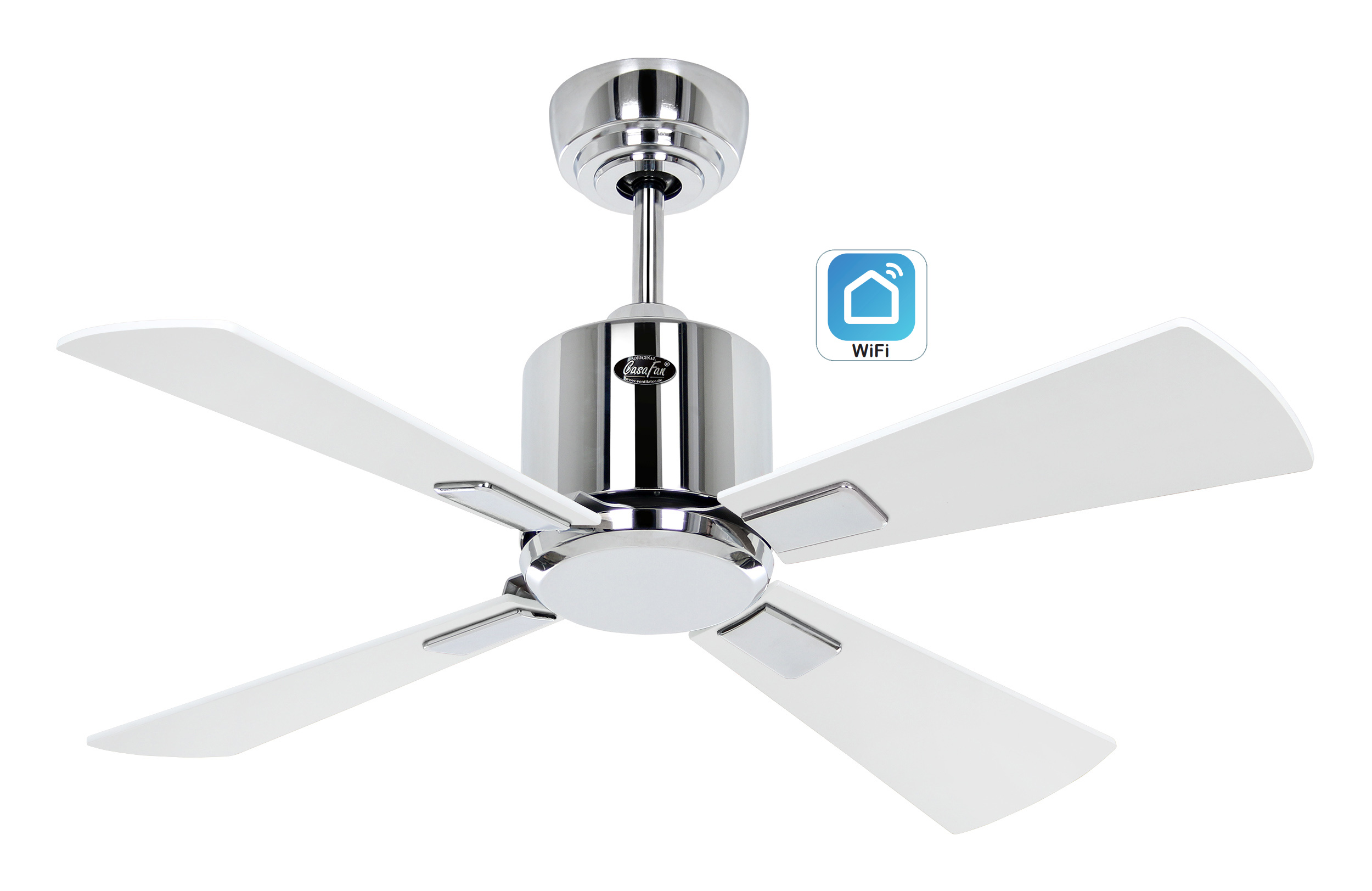 CasaFan Deckenventilator Eco Neo III 92 CH-WE/LG WiFi Produktbild Ean:4024397383177 SKU:948031W Deckenventilator von www.Deckenventilator-Experte.de Bild 1
