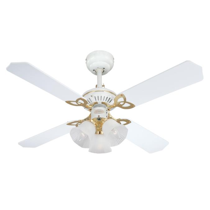 Westinghouse Princess Trio 105 cm Rattan Weiß Mahagoni Deckevenventilator - EAN 4895105600400 Produkt 7832440 Bild 3
