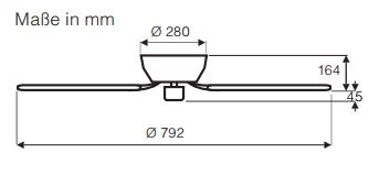 CasaFan Deckenventilator Classic Flat 75-III BN-NB/BU Produktbild Ean:4024397366378 SKU:5075051 Deckenventilator von www.Deckenventilator-Experte.de Bild 4
