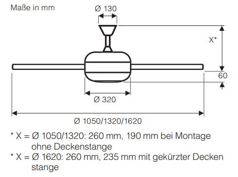 CasaFan Deckenventilator Titanium 162 WE-BU/KF mit Fernbedienung Produktbild Ean:4024397370481 SKU:9516258 Deckenventilator von www.Deckenventilator-Experte.de Bild 4