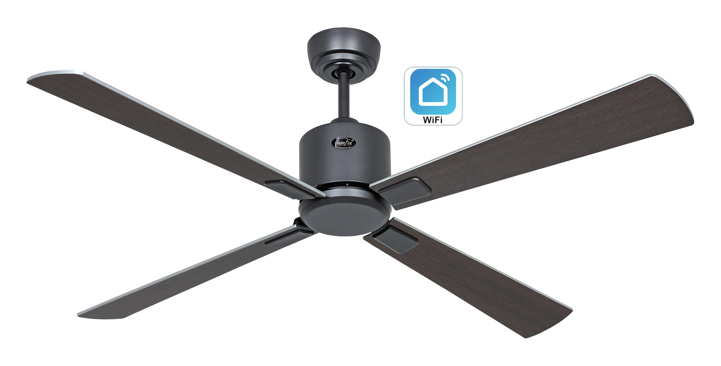 CasaFan Deckenventilator Eco Neo III 132 BG-WN/SI WiFi Produktbild Ean:4024397383474 SKU:952242W Deckenventilator von www.Deckenventilator-Experte.de Bild 1